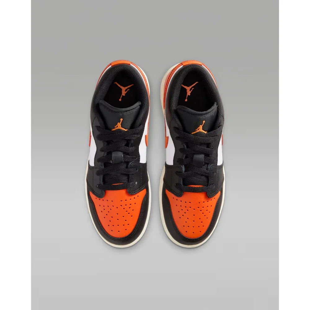 Air Jordan 1 Low 553560-081 Sneaker Big Kids Multicolor Lifestyle Shoes TF9247 - Picture 4 of 15